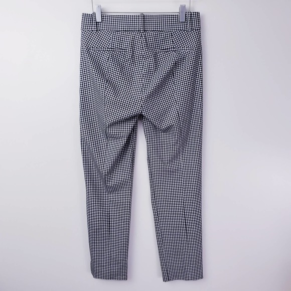 J.Crew Black and white gingham Cameron Slim Crop Stretch Trouser Pants Size 2 - Picture 3 of 10